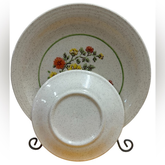 Vintage Homer Laughlin Garden Song 70’s Dinner Plate and Salad/Dessert Plate - Picture 3 of 6